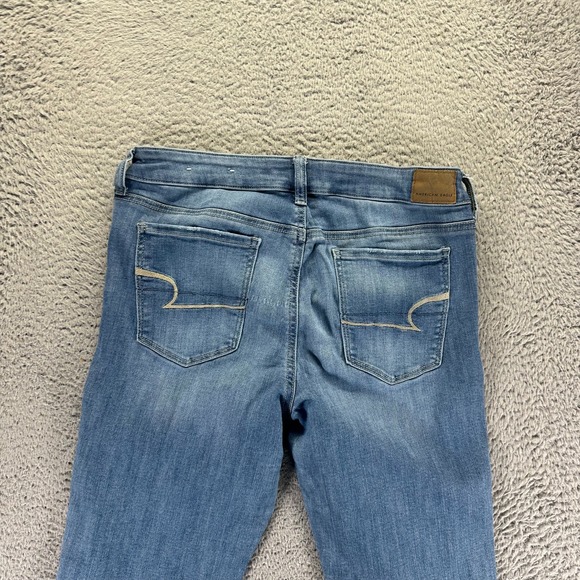 American Eagle Outfitters Next Level Jeans Women's 14 Blue Denim Skinny Stretch - Picture 6 of 12